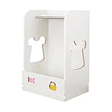 【JAJAN】[国産]お片付けトレーニング家具【トライファ】ハンガーラック 女の子向け(幅59.5cm高さ89.4cm）[知育家具・子ども用][低ホル][完成品]