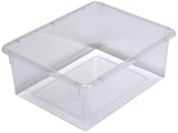 Steffy Wood Products Clear Storage Tub, 5-Inch by 10-1/2-Inch by 13-Inch [並行輸入品]