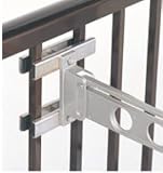 キョーワナスタ 物干し竿用取付パーツ KS-501DPS 手摺り格子取付用 ステンレス製 1セット（1本用）