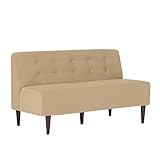 arne ソファ 二人掛け アームレス 日本製 完成品 Lunch 3×6 モダン ダークブラウン脚 ベージュ