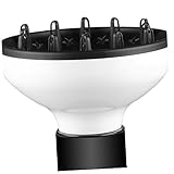 VINTORKY ノズル 旅行 ディフューザー 理髪ツール ヘアブロワー ブロードライヤーコンセントレーター 理髪ドライヤーディフューザー の付属品 白い