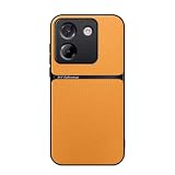 Kepuch ケース 対応 Xiaomi Poco M7 Pro 5G カバー ビルトインメタルプレート茘枝模様 - 黄