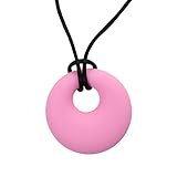 Lovoski シリコーン　ベビー　歯がため　歯固め　ネックレス　ママ　授乳ネックレス　おしゃぶり　全9色 - ピンク