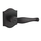 Baldwin EN.DEC.R.TAR.112.6L.DS.CKY.KD Decorative Right-Handed Entry Lever with Traditional Arch Rose