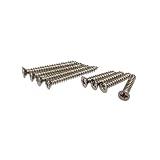 YJB PARTS エスカッション用ビス フロント+リア用8本セット (インチサイズ, ニッケル)