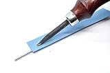 Einfach製作所 レザークラフト用 ヘリ落としプロ用 研磨ペーパー3種 金属棒のセット (0.5ｍｍ/1ｍｍ/2ｍｍ用)