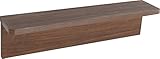 壁掛け棚 エルシェルフ2 リアルシリーズ 石膏ボード専用取り付け金具付き 幅60cmX奥行13cm(クリエブラウン)