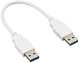変換名人 USB3.0 ストレート結線ケーブル 20cm [ Aオス-Aオス ] USB3A-A/CA20