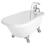 American Bath工場t040b-sn Jester Bathtub Faucetパッケージ1 inホワイト