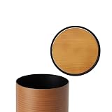 藤栄(FUJIEI) ダスパースタイル ゴミ箱 ダストボックスフタ ダスパーLサイズ用 チーク φ18.8×H3.6cm DS-02L スタイリッシュ シンプル おしゃれ 清潔感 丸洗い可 収納 収納ボックス オフィス リビング 寝室 洗面所 インテリア 日本の職人の手仕事 家に馴染むデザイン 日本製