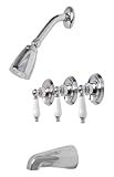 Premier 204345 Ashbury Three-Handle Tub & Shower Faucet, Chrome by Master Faucet