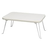 鏡面 折りたたみ式 ミニーテーブル パステルカラー テーブル 幅45cm カラー：ホワイト