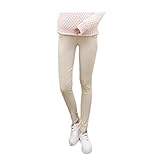 Cozy Maker（C&M）マタニティ パンツ ズボン 産前産後 レディース スポーツ 妊婦 楽チン カジュアル 大きいサイズ 全3色 (L, ベージュ)