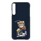 Xperia 1 lV 用 SO-51C SOG06 対応 ハードケース けーたい スマホケース エクスペリア1lVのカバー バイク乗り猫 猫キャラクター ゆるかわアニマル ねいびー h219a02