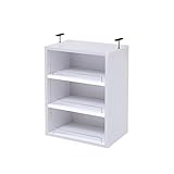 JK MEMORIA 棚板が1cmピッチで可動する 深型オープン上置き幅41.5 FRM-0109WH