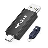 THKAILAR USBメモリ タイプC 128GB SSD外付けメモリ2in1 USB 3.2 Gen 2高速フラッシュドライブ(読取り 最大350MB/s)OTG Type-C Type-A メモリースティックPhone15/スマホ/PC/Pad/ノートパソコンなど対応