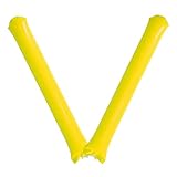 プロモショップ スティックバルーン 応援グッズ 2本組 10セット (黄色)