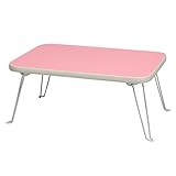 ミニーテーブル(パステルピンク) 幅45cm 机/折り畳み/ミニサイズ/スリム/軽量/キッズ/子供/パステルカラー/完成品/NK-451