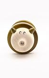 Caravan Handcrafted Wooden Rolling Rattle Animal Toy in Natural Ivory Wood for Toddlers [並行輸入品]