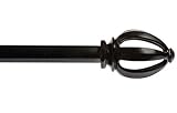 Kenney kn80209ルーカスカーテンロッド、36 " − 66 cm、"ブラック