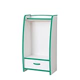 【JAJAN】キッズ ハンガーラック スリム 幅48cm　グリーン［完成品][おまけ付き]【知育家具EVAキッズシリーズ】HRJ-48HG_s