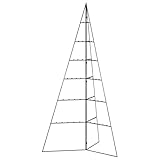 vidaXL 金属製クリスマスツリー デコレーション用 ブラック 140cm, クリスマスデコレーションスタンド