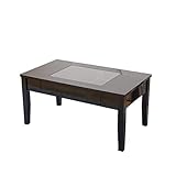 鏡面仕上げのコレクションテーブル(ブラック)