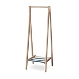 帆布を使った折りたためるハンガーラック　　ブルー