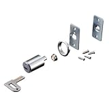 パイオニアテック 木製引戸用プッシュロックセットS クローム ※取寄品 PL-WLS110-CR