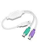 USB to PS/2 マウス&キーボード2分岐変換ケーブル PS/2からUSBケーブル 2分岐変換ケーブル 長さ20cm 携帯に便利 スキャナ マウス用 マルチメディアキーボード【1個に2台接続】