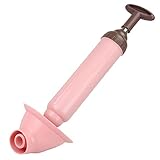 elimino トイレトラブル パイプクリーナー 真空式 詰まり解消 ラバーカップ 便器特化デザイン フィット (ピンク)