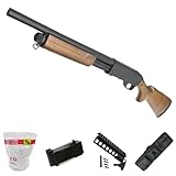 S&T M870 ミディアム リアルウッド エアーショットガン【レシーバーレールセット】