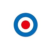 マニアックコレクション(maniac collection)（マットタイプ）缶バッジ 缶バッチ 56ｍｍ 1個 イギリス イタリア ターゲット vespa UK おしゃれ かわいい ユニオンジャック バッチ ワンポイント キャップ リュック バッグ (ターゲット)