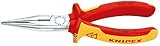 KNIPEX(クニペックス) 2506-160TBK 絶縁ラジオペンチ 落下防止 (BK)