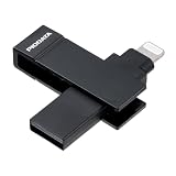 サンワダイレクト USBメモリ 2-in-1 ライトニング-USB A 64GB iPhone/iPad/Android対応 スイング式 写真 動画 バックアップ スマホ 600-IPL64GX3N