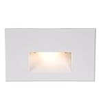 WAC Lighting WL-LED100F-RD-WT 277V Horizontal Step Light with Red [並行輸入品]