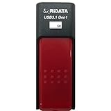 スライド式 USB 3.1 Gen1 64GB RI-HD50U064 RD 超高速データ転送 ブラック レッド USBメモリー インデックスシール付 RiDATA (64, GB)