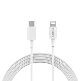 Philips(フィリップス) USB-C & Lightningケーブル 2A急速充電 高速データ転送 高耐久 iPhone/iPad/iPod ライトニング端末対応 1.25m DLC4576L