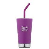 クリーンカンティーン(Klean Kanteen) インスレートタンブラー ストロー付き 16oz 473ml ベリーブライト 19322079014016