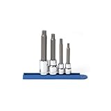 4Pc 3/8 & 1/2Dr 12Pt Metric Bit Socket by KD Tools