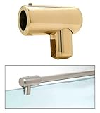 アンティーク真鍮U -ブラケットサポートバーfor 3 / 8 "、1 / 2 "ガラス ブラス S5BR