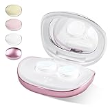 peipai コンタクトケース 電動 コンタクト洗浄 ミニコンタクトレンズ洗浄器 化粧鏡付き コンパクト 携帯便利 コンタクトレンズ 装着 レンズサポートケット プレゼント ハードコン ソフトコン カラコン 三用 丸洗い(ゴールド)