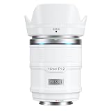 SIRUI Sniper 16mm オートフォーカスレンズ、F1.2 広角 APS-C カメラレンズ、A5 A6 A7 FX A9 ZV-E シリーズ用 (E マウント、ホワイト)