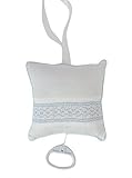 Baby Hand Smocked Musical Pillow - Blue by Carriage Boutique