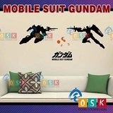 2016新しいJapanese CartoonビニールデカールBigアニメMobile Suit Gundamロボットアート壁ステッカー部屋装飾ステッカー壁ステッカー用キッズ部屋