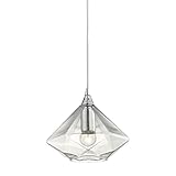 1-Light Modern Pendant in Polished Chrome [並行輸入品]