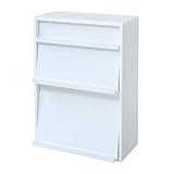 【6BOXシリーズ】フラップ　2枚扉（ホワイト）fr-045