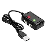Xsdjasd 2S 7.4V 2-In-1 充電器、XH-3P コネクタ プラグ付き、AX24 24 UTB18 24 RC カー & トラック、7.4V 2S リチウム バッテリー用