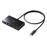 サンワサプライ USB Type-Cマルチ変換アダプタ 4in1 AD-ALCMHL1BK