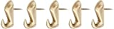Hillman Fasteners 122206 10-Pound Push Pin Hanger, Brass Finish (Pack of 5) [並行輸入品]